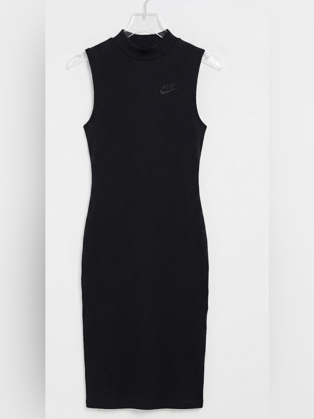 Nike Sportswear Tech Fleece Women's Slim Maxi Tank Dress - Black Size S NWT